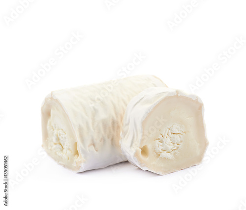 Stick of a goat cheese isolated