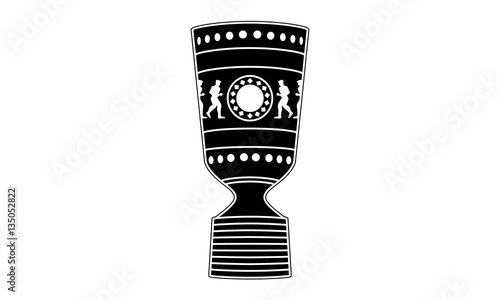 Pictogram - German Cup Trophy - Vektor - Deutscher Fussball Pokal - Icon, Symbol, Object
