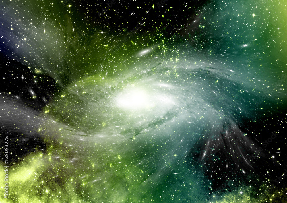 Obraz premium galaxy in a free space