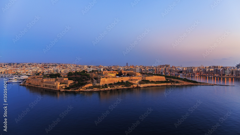 Sunrise over Fort Manoel, Malta