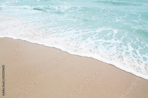 soft wave of the beach