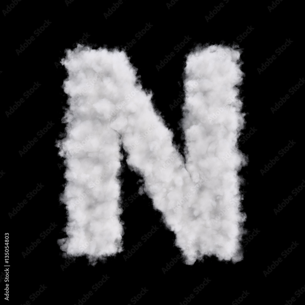 Cloud letter R