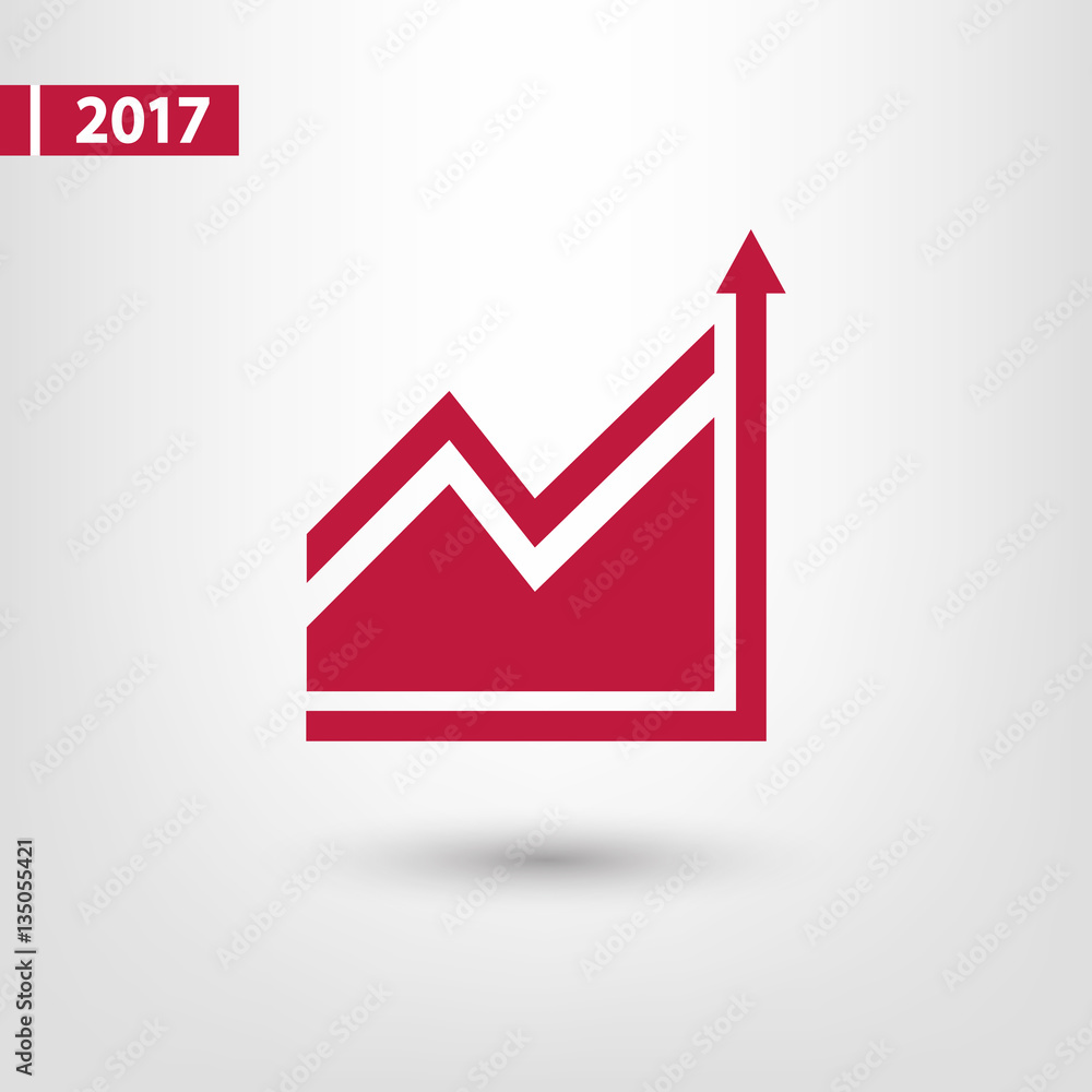 Infographic, chart icon, vector illustration. Flat design style Infographic, chart icon, vector illustration. Flat design style