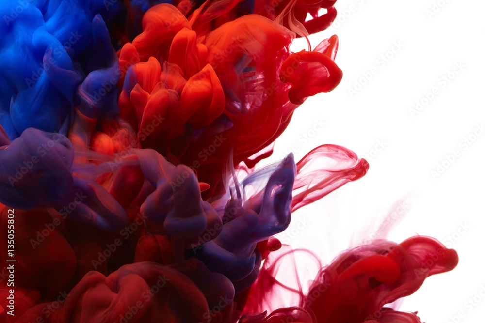 Naklejka premium Splash of color ink. Abstract background