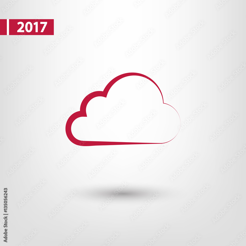 cloud icon, vector illustration. Flat design style cloud icon, vector illustration. Flat design style
