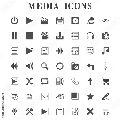 Media icons