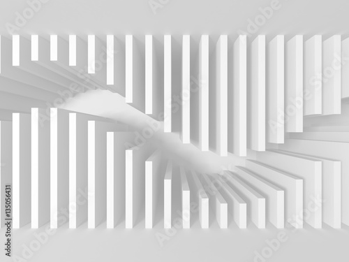 Abstract White Architecture Geometric Background © VERSUSstudio