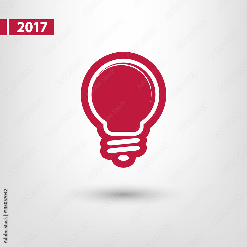 Light bulb icon, vector illustration. Flat design style Light bulb icon, vector illustration. Flat design style
