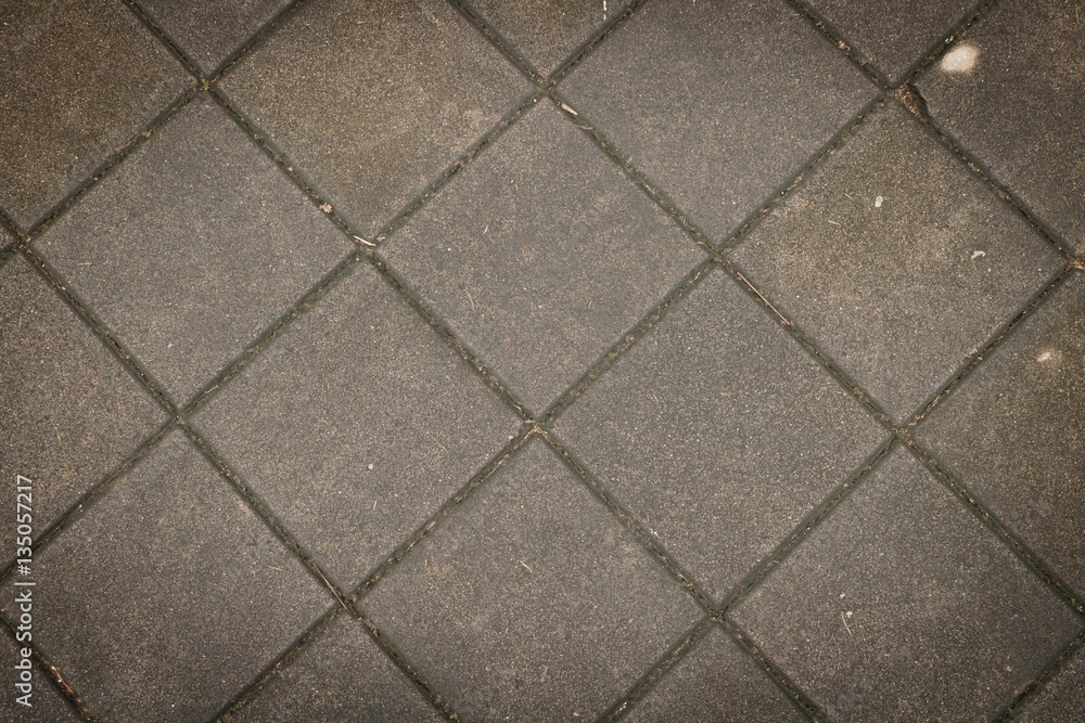 Tile stone on the floor at outdoor Tile stone on the floor at outdoor