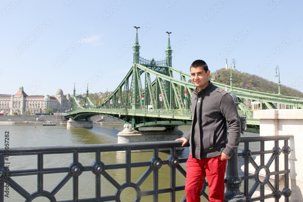 Liberty bridge in Budapest Liberty bridge in Budapest