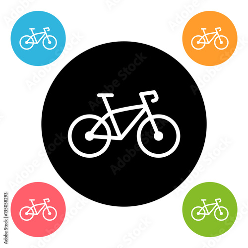 Round bike icon