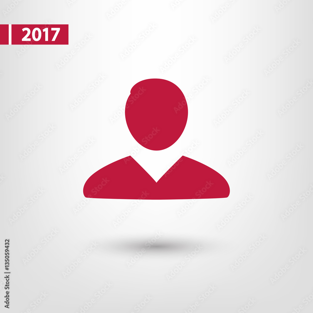 man icon, vector illustration. Flat design style man icon, vector illustration. Flat design style