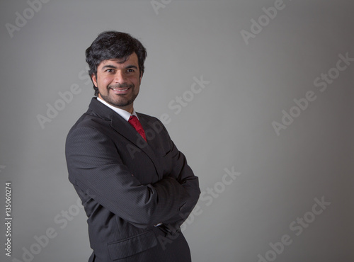 Middle Eastern metrosexual man in studio photo