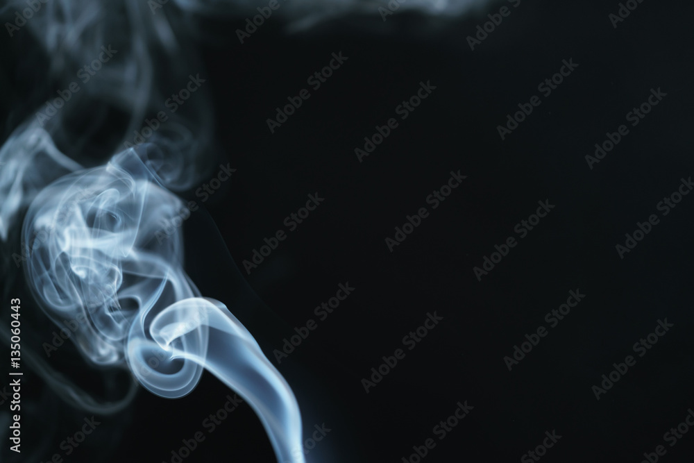 mystery light blue smoke over dark background with copy space, abstract photo mystery light blue smoke over dark background with copy space, abstract photo