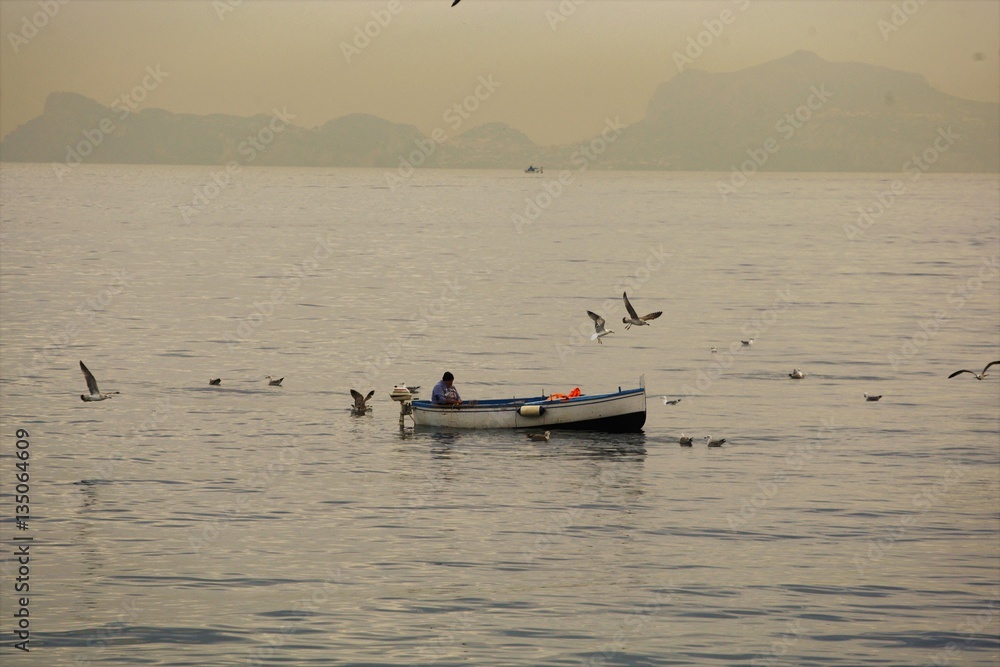 Naklejka premium il pescatorer