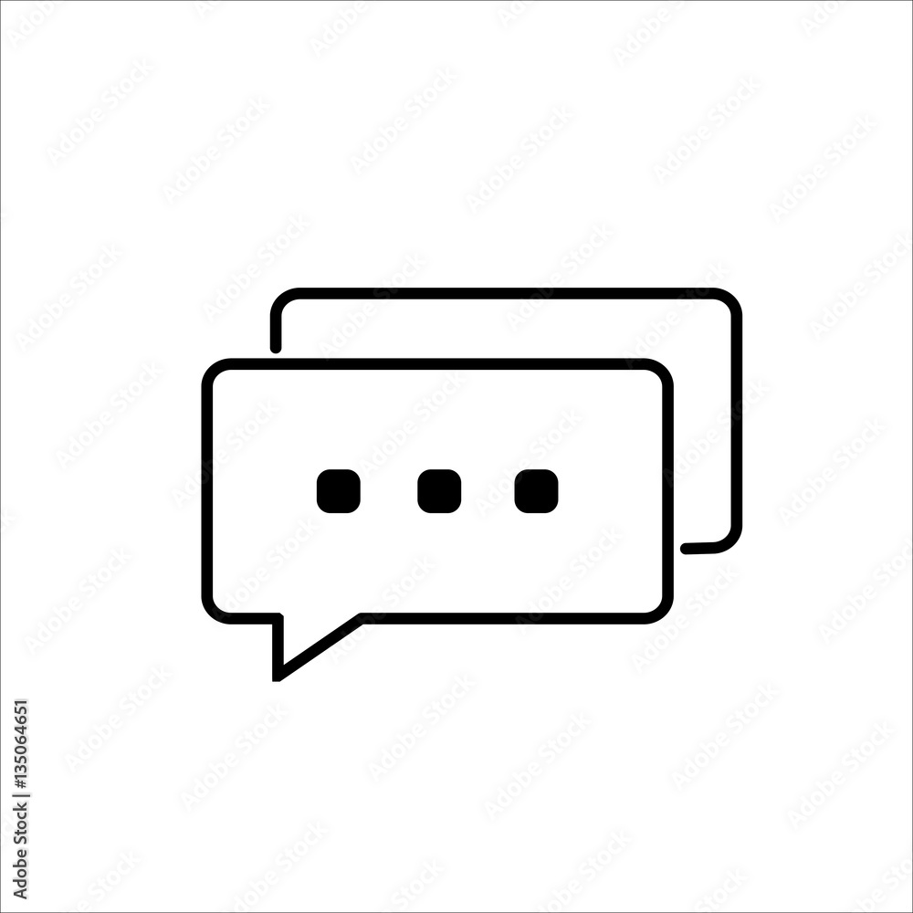 messenger icon on white background messenger icon on white background
