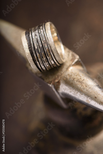 Handmade silver spinner ring_the workshop collection