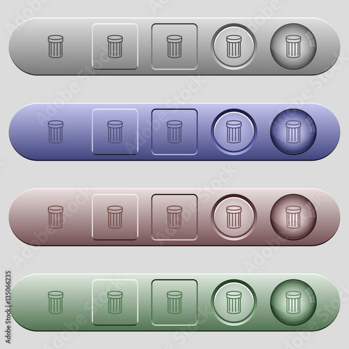 Trash icons on menu bars