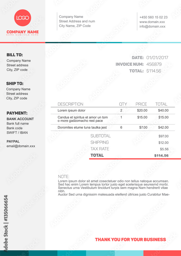 Invoice template Invoice template