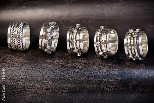 Handmade silver spinner ring_the workshop collection 