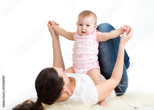Mother and baby gymnastics,...