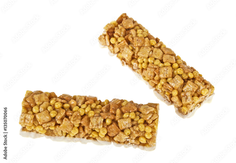 Two energy bar isolated on a white background Two energy bar isolated on a white background