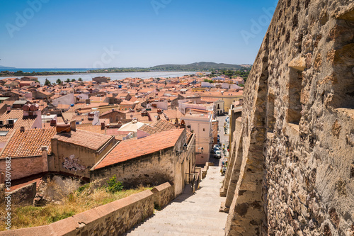 View of Carloforte, San Pietro Island, Sardinia, Italy.