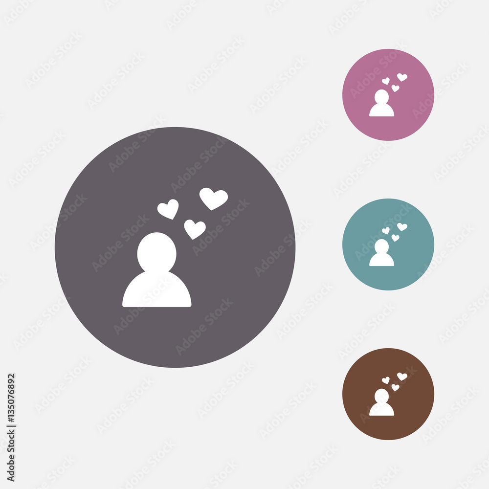 man in love icon illustration vector man in love icon illustration vector