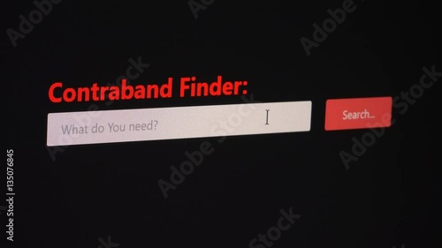 Buying a gun on black market online from illegal sources in this concept contraband finder search engine video 
