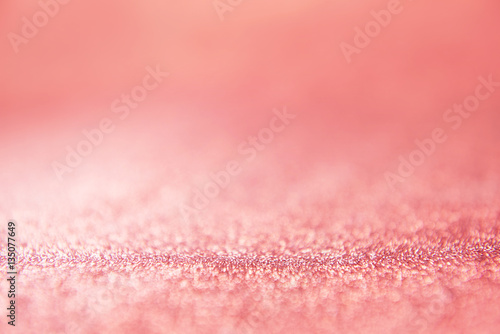 Bright rose gold glitter texture valentine day, abstract background holiday. copy space.