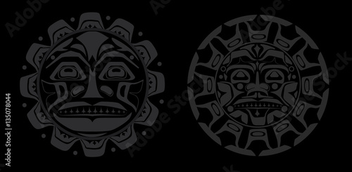 Vector illustration of the sun symbol