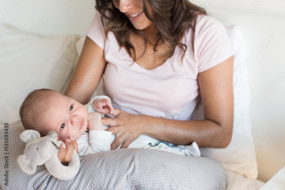 Mother with newborn baby Mother with newborn baby