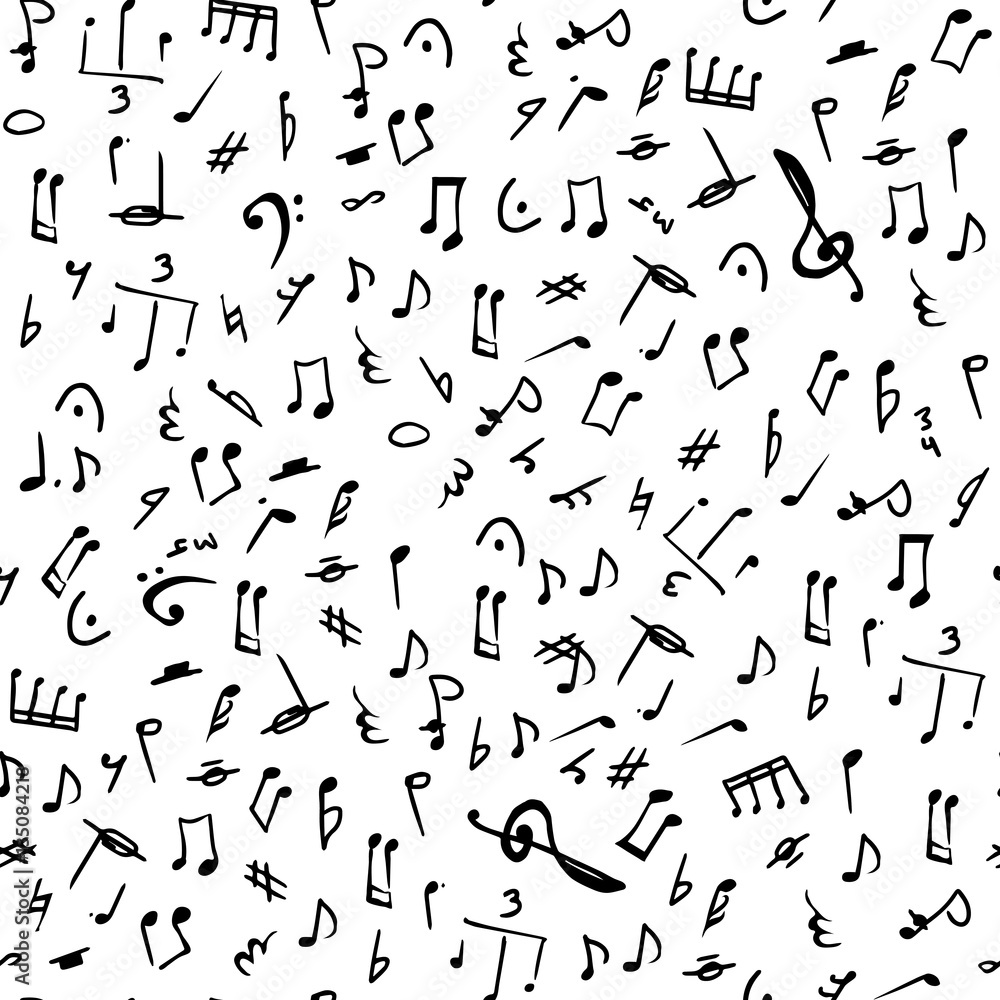 Music seamless pattern