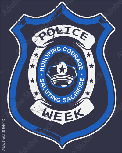 Police badge Typography, Tshirt design, vector art, layered Eps 10