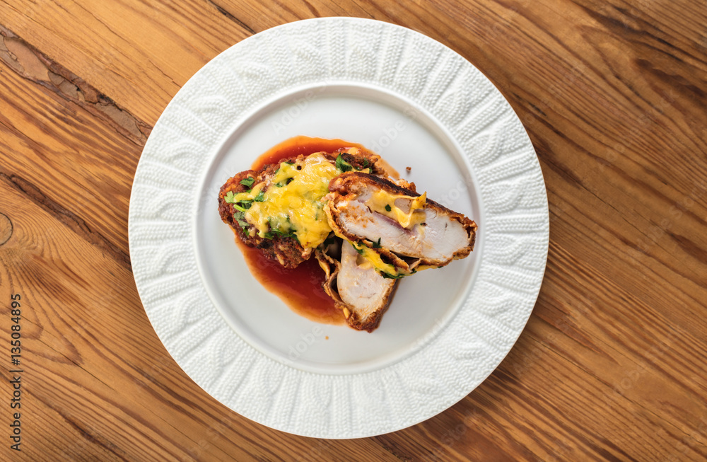 baked chicken fillet with cheese baked chicken fillet with cheese