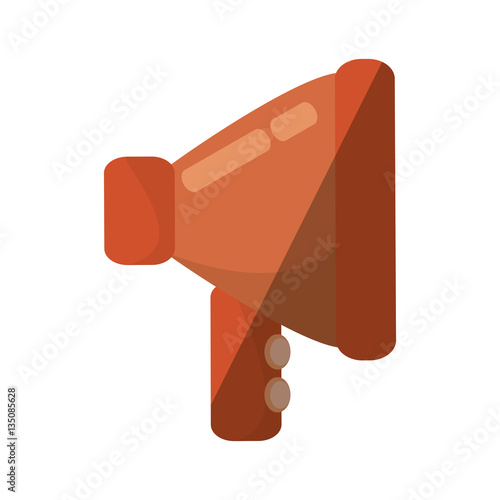 cartoon megaphone loudspeak sound movie vector illustration eps 10 photo