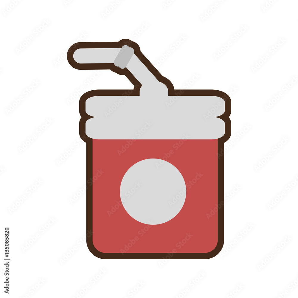 cartoon plastic cup soda straw beverage cinema vector illustration eps 10 cartoon plastic cup soda straw beverage cinema vector illustration eps 10