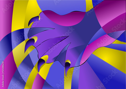abstract cat paw