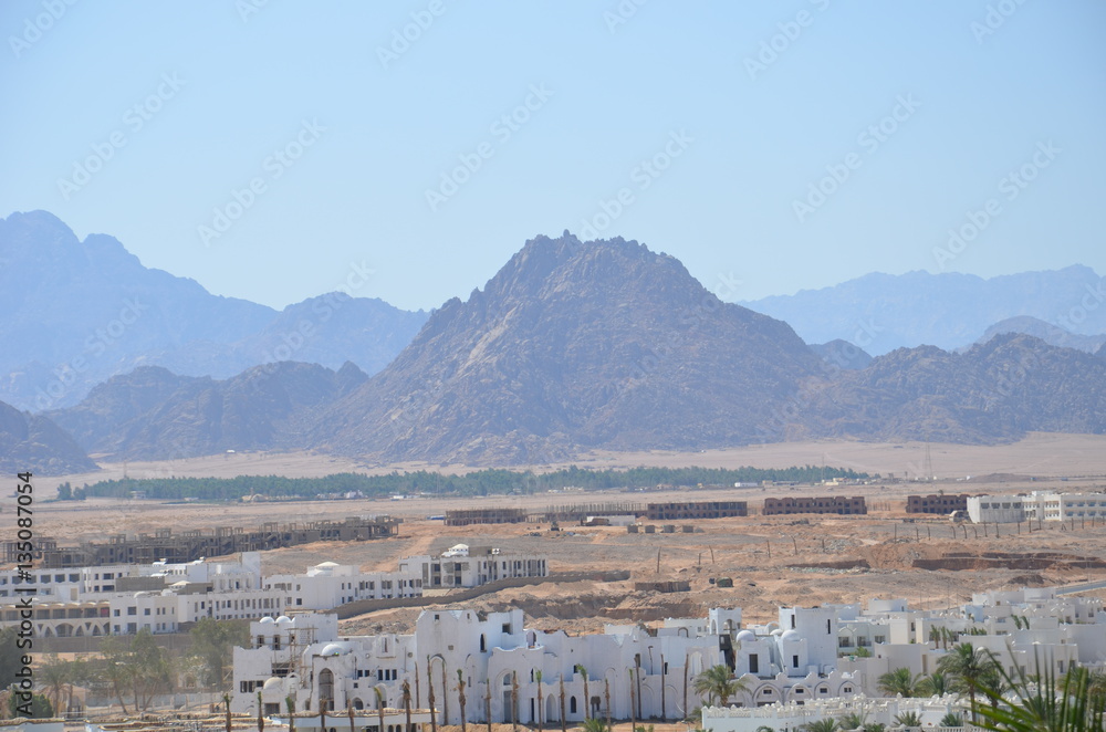 Landscapes streets of a large tourist center of Sharm El Sheikh