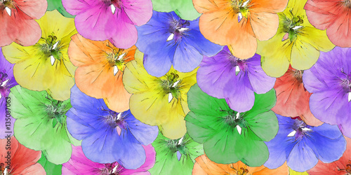 geranium  cranesbill  pelargonium. Seamless pattern texture of f