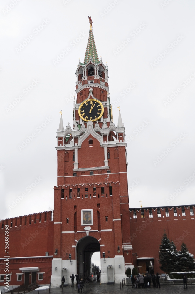 The Spasskaya Tower of the Moscow Kremlin The Spasskaya Tower of the Moscow Kremlin