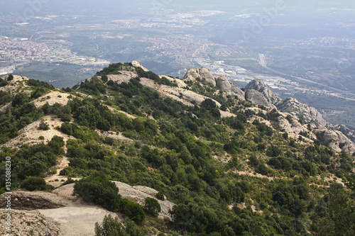 Landscapes of Montserrats Mountains, Spain