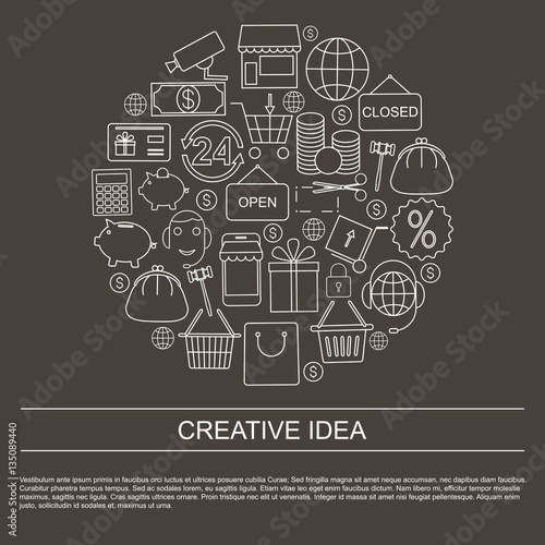 business icons Outline