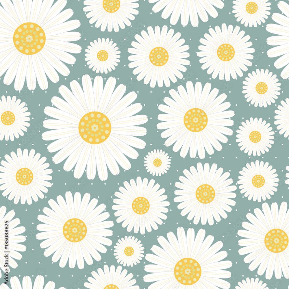 seamless pattern chamomile seamless pattern chamomile