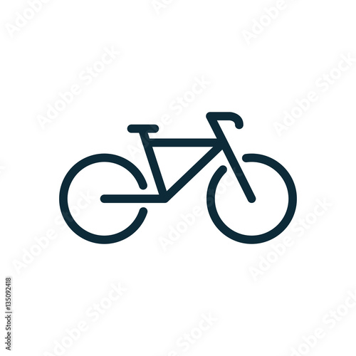 bicycle icon on white background