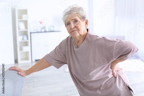 Elderly woman suffering fro...
