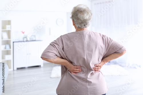 Elderly woman suffering fro...