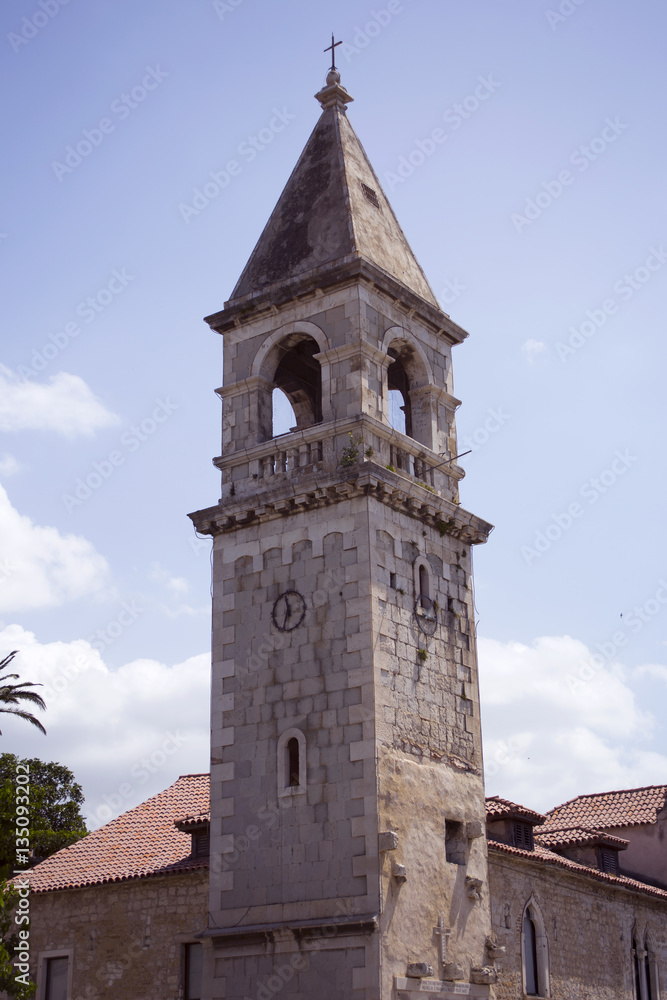 Church tower in Kastel Sucurac, Croatia