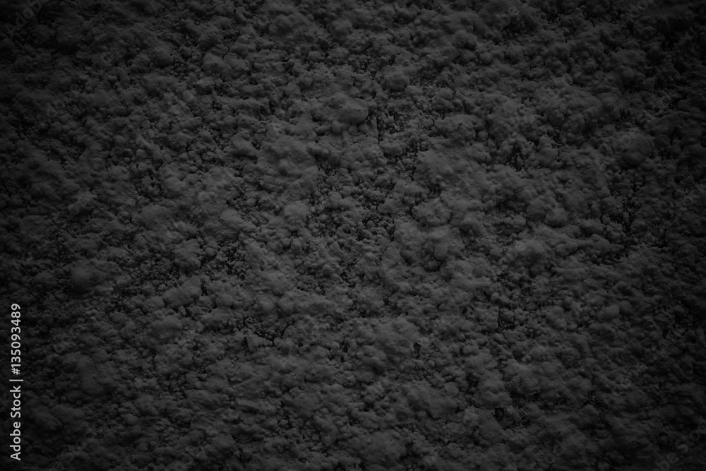 Fototapeta premium black abstract wall, dark cement texture as background