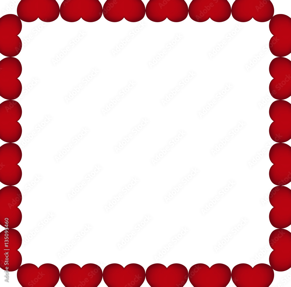 Obraz premium Background of red hearts on the day of the holiday Valentine s